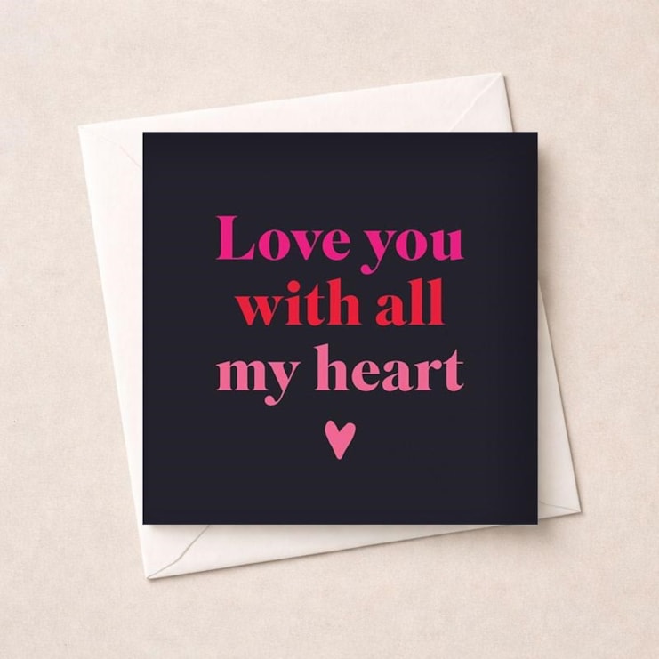 Anniversary Card - Love you with all my heart