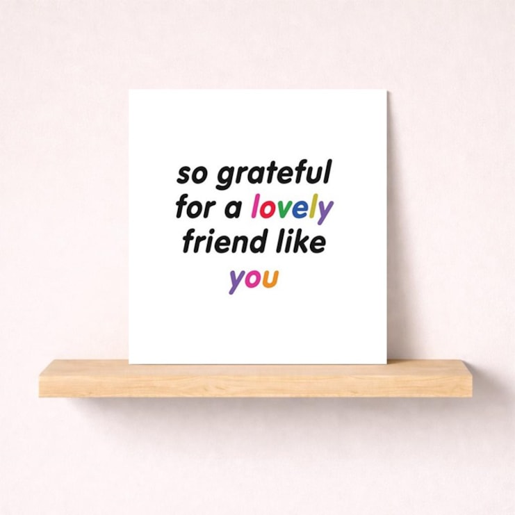 Friendship Card - So grateful for a lovely friend like you Friendship Card - So grateful for a lovely friend like you