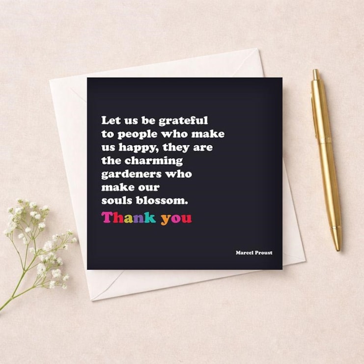 Thank You Card - Let Us Be Grateful Thank You Card - Let Us Be Grateful