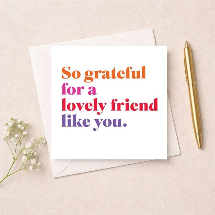 Friendship Card - So grateful for a lovely friend like you Friendship Card - So grateful for a lovely friend like you