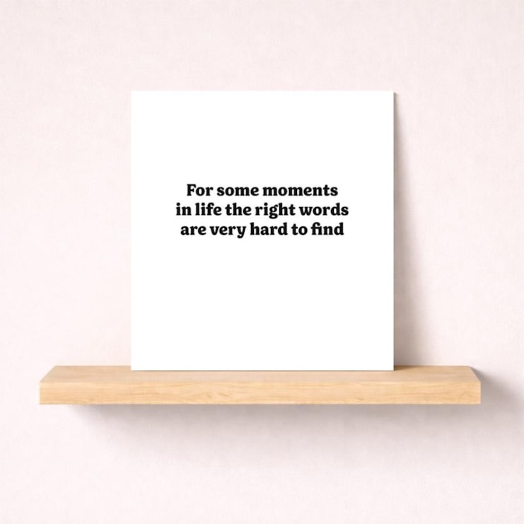 Thinking Of You Card - For some moments