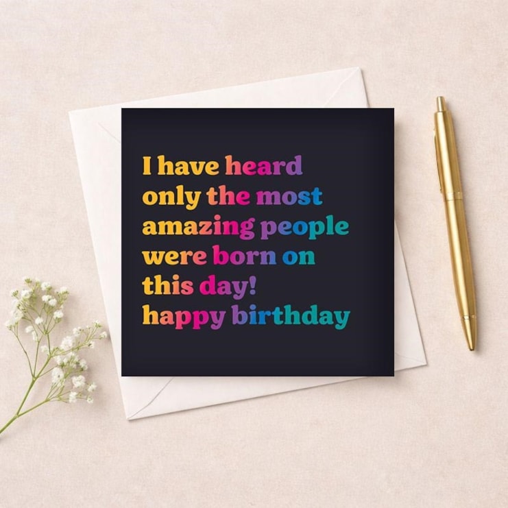 Birthday Card - Most Amazing People