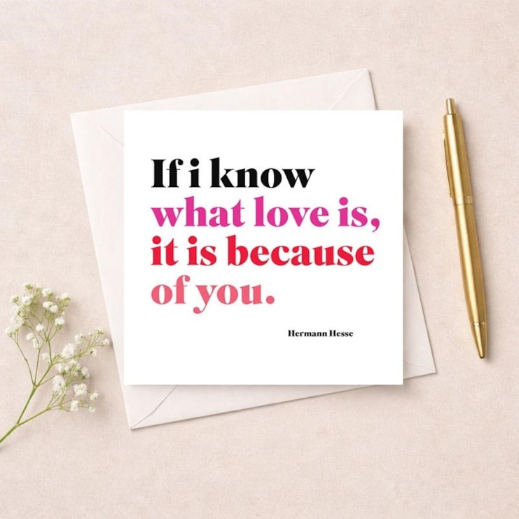 Anniversary Card - If I know what love is Anniversary Card - If I know what love is