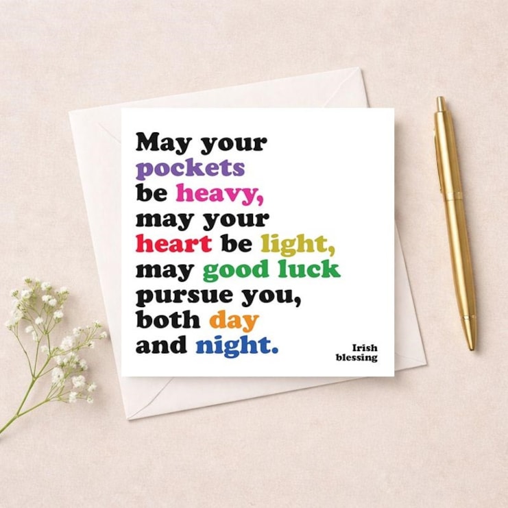 Just To Say Card - May Your Heart Be Light Just To Say Card - May Your Heart Be Light
