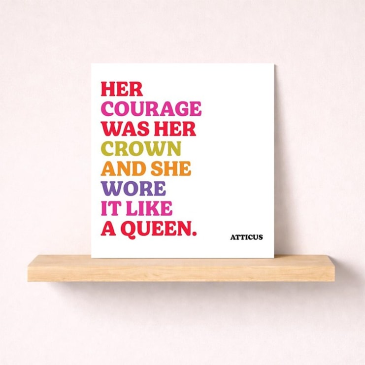 Just To Say Card - Her Courage Was Her Crown Just To Say Card - Her Courage Was Her Crown