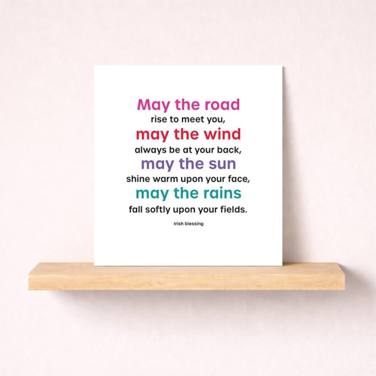 Just To Say Card - May The Road Rise To Meet You
