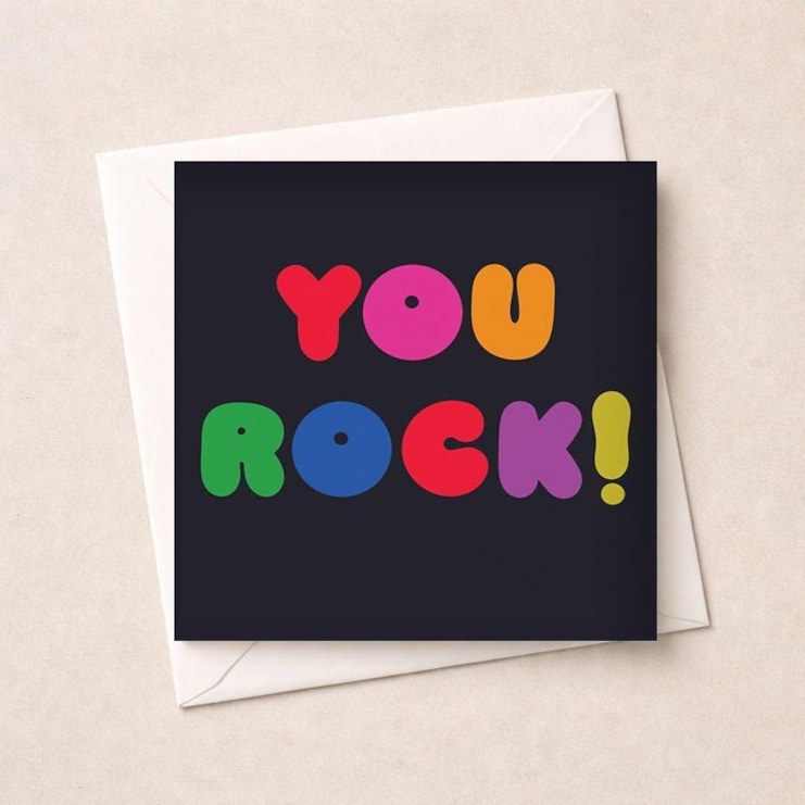 Just To Say Card - You Rock Just To Say Card - You Rock