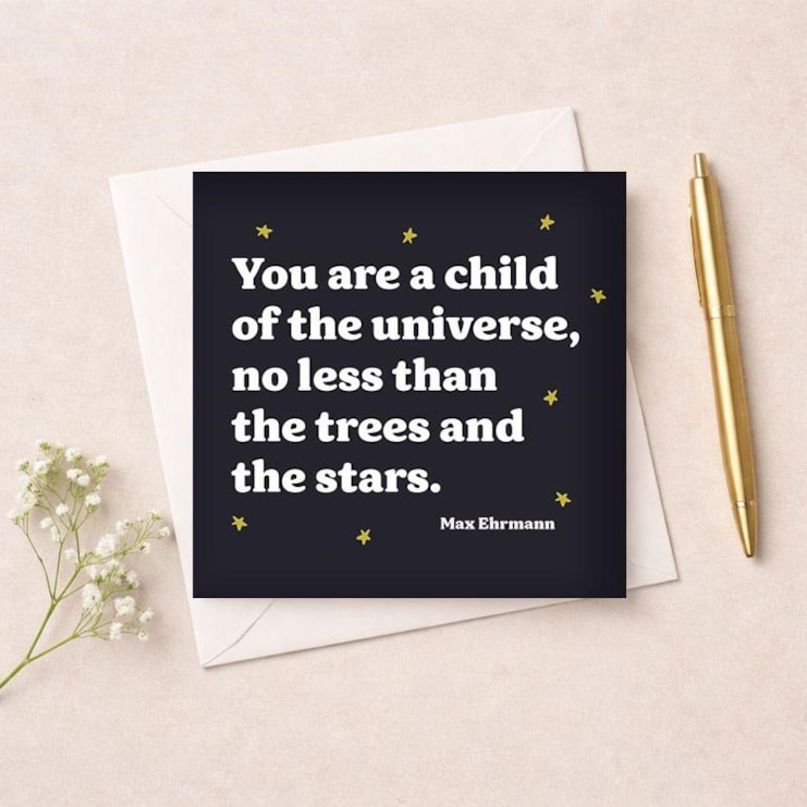 Open Card - Child Of The Universe Open Card - Child Of The Universe