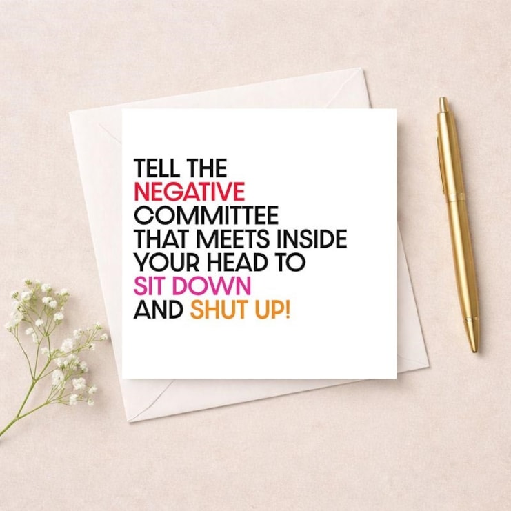 Just To Say Card - Tell the negative