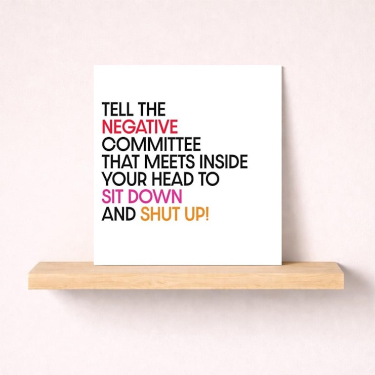 Just To Say Card - Tell the negative