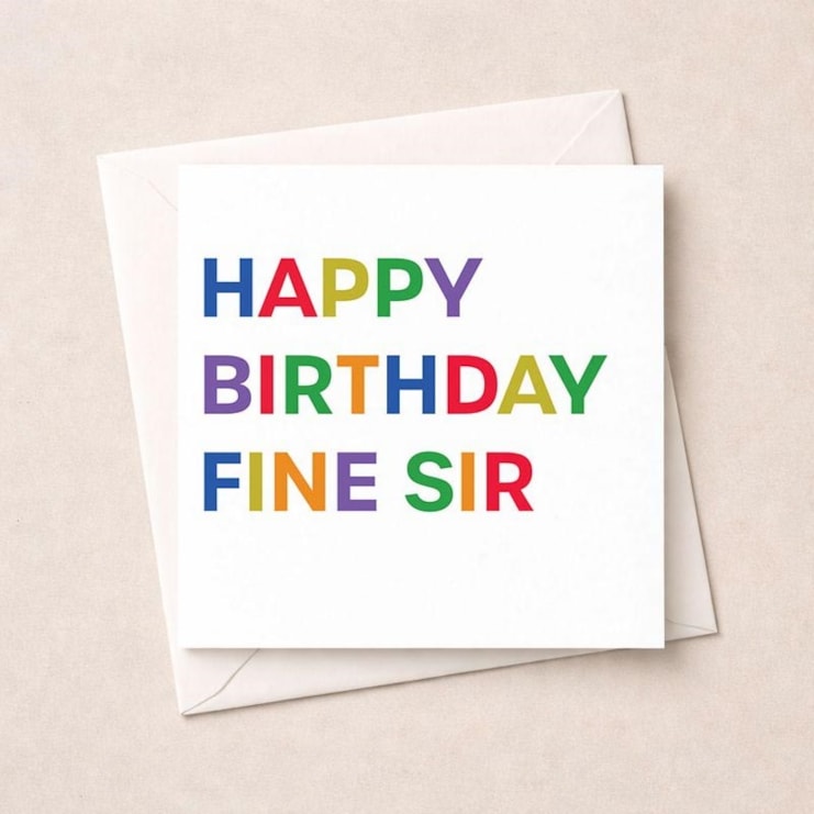 Birthday Card - Fine Sir