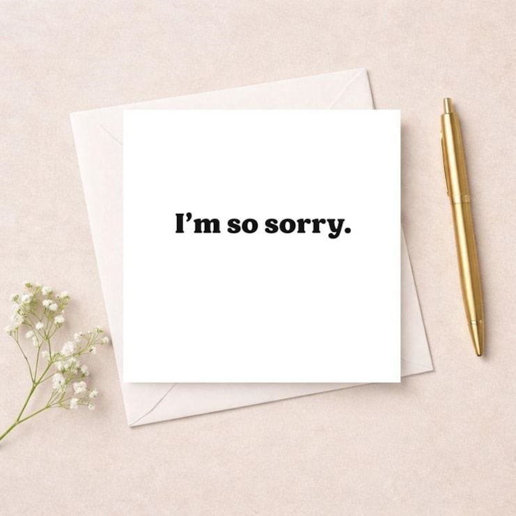 Sorry Card - I