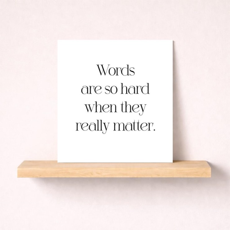 Thinking Of You Card - Words Are So Hard Thinking Of You Card - Words Are So Hard