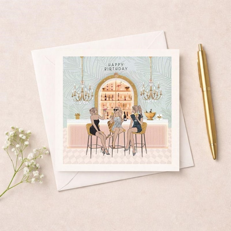Birthday Card - Girls Cocktails