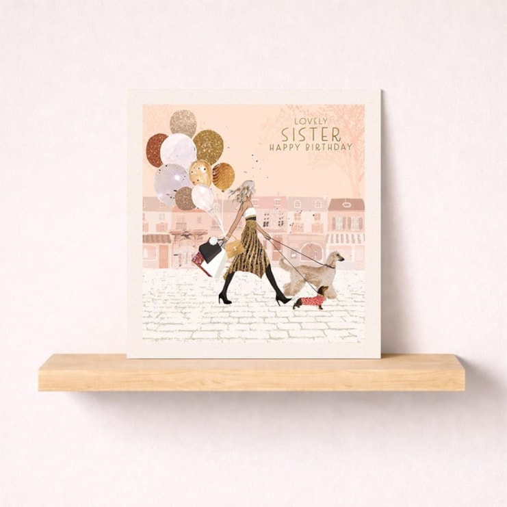 Sister Birthday Card - Shopping Trip