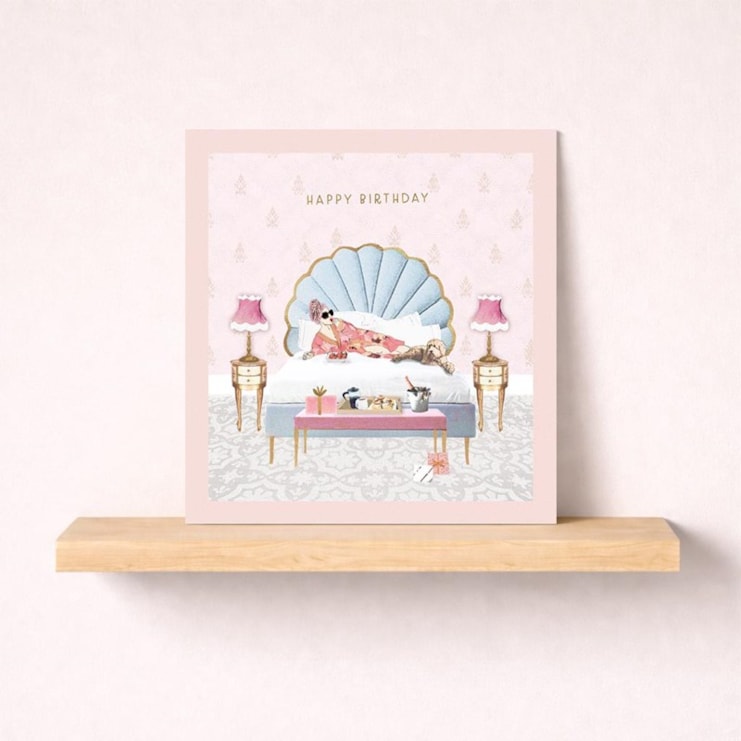 Birthday Card - Woman With Dog