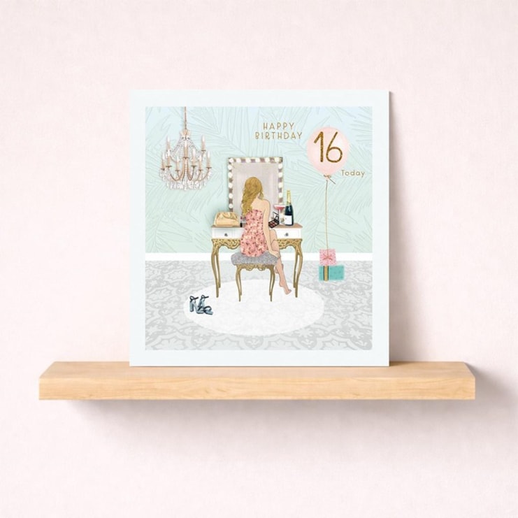 Age 16 Birthday Card - Dressing Room
