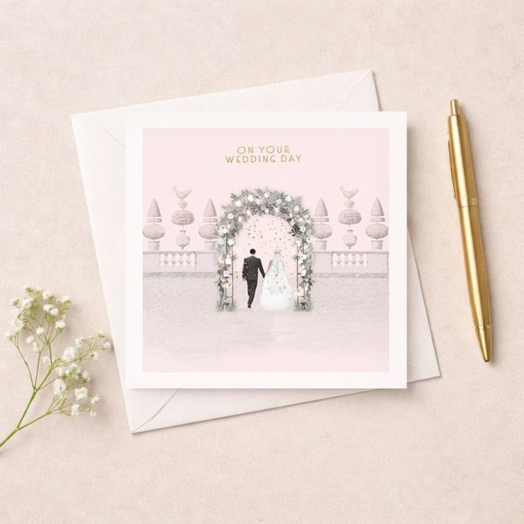 Wedding Day Card - Floral Arch Wedding Day Card - Floral Arch