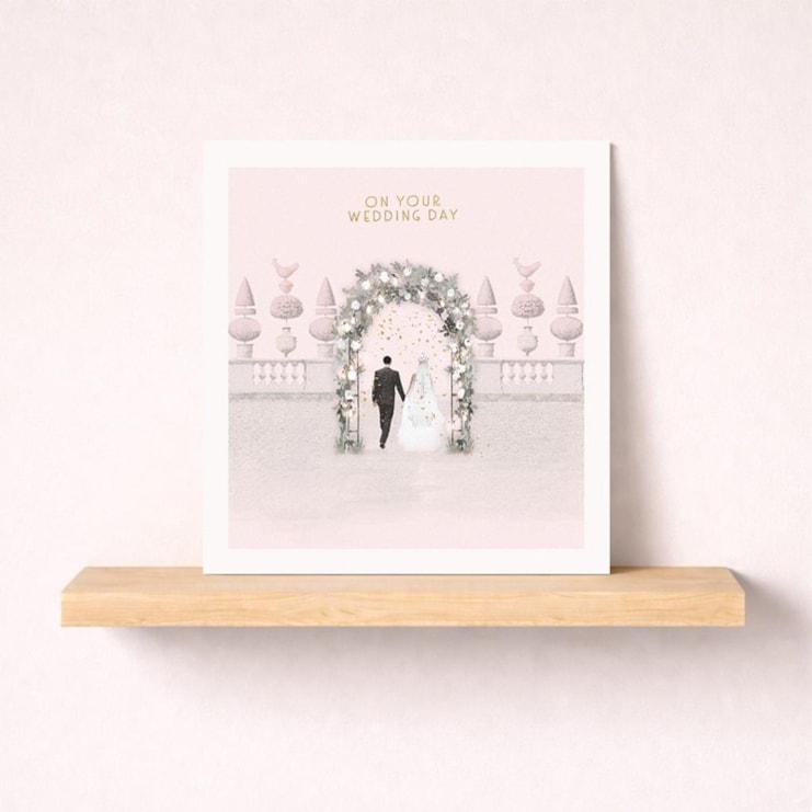 Wedding Day Card - Floral Arch Wedding Day Card - Floral Arch