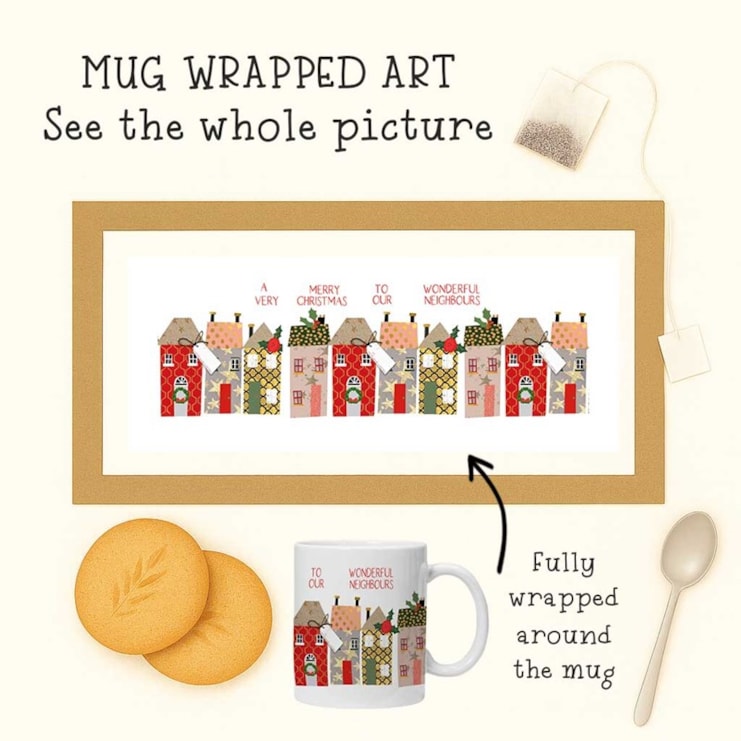 Personalised Christmas Mug - Row Of Houses