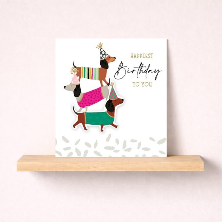 Birthday Card - Daschunds