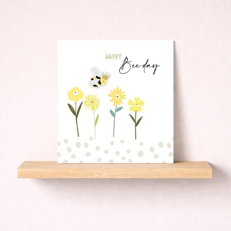 Birthday Card - Happy Bee-day Birthday Card - Happy Bee-day