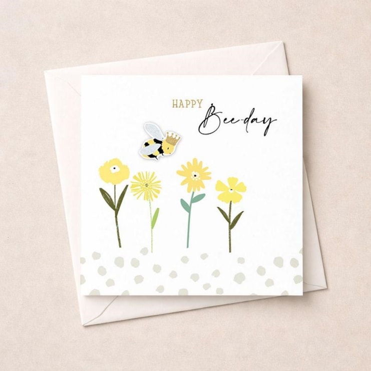 Birthday Card - Happy Bee-day