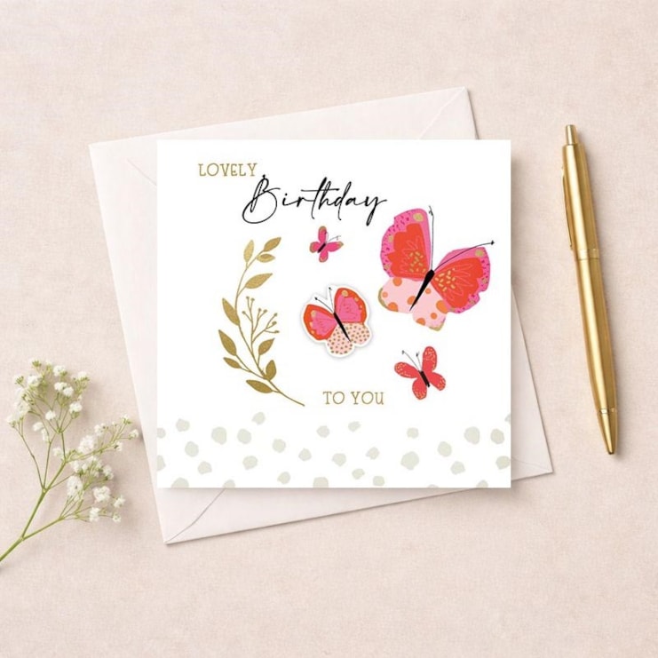 Birthday Card - Butterflies Birthday Card - Butterflies