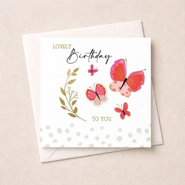 Birthday Card - Butterflies