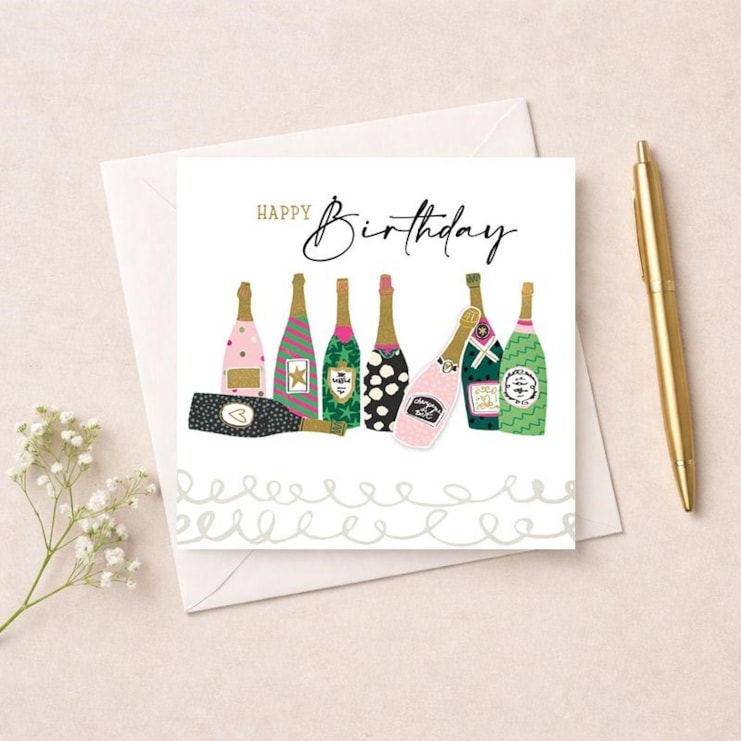 Birthday Card - Bottles Of Fizz Birthday Card - Bottles Of Fizz