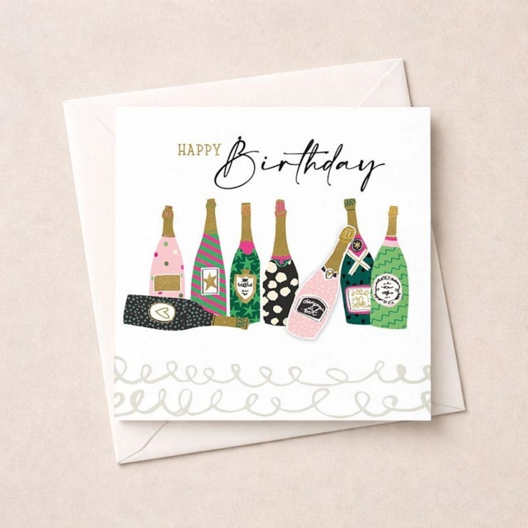 Birthday Card - Bottles Of Fizz Birthday Card - Bottles Of Fizz