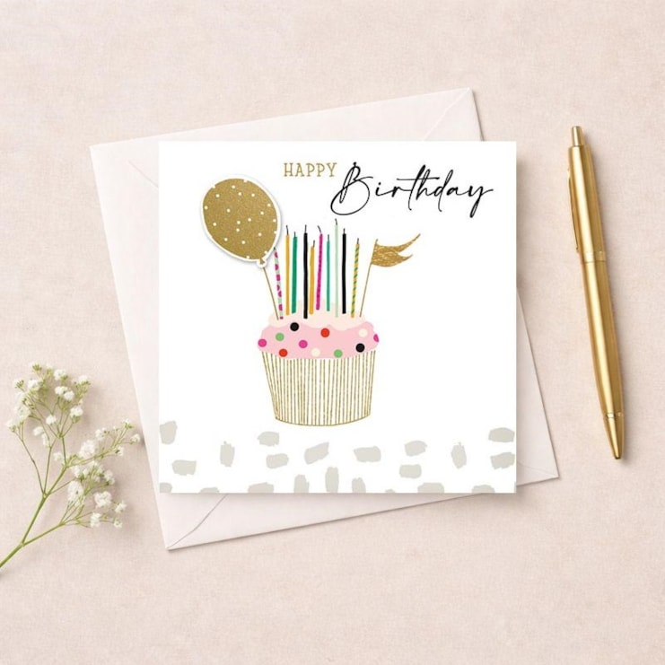 Birthday Card - Cupcake Birthday Card - Cupcake