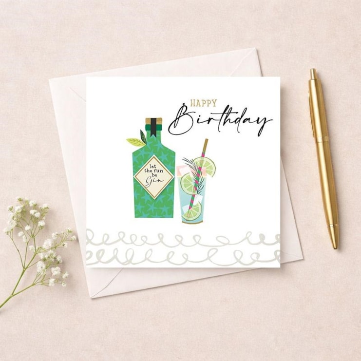 Birthday Card - Let The Fun Be Gin