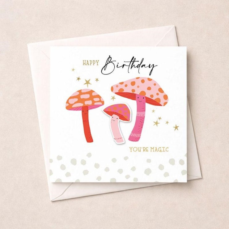 Birthday Card - Mushrooms Birthday Card - Mushrooms