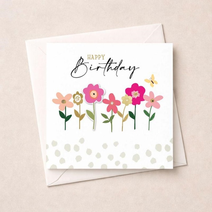 Birthday Card - Flowers