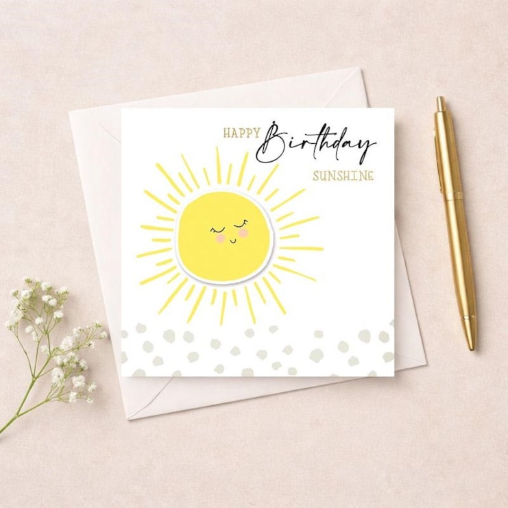 Birthday Card - Sunshine Birthday Card - Sunshine