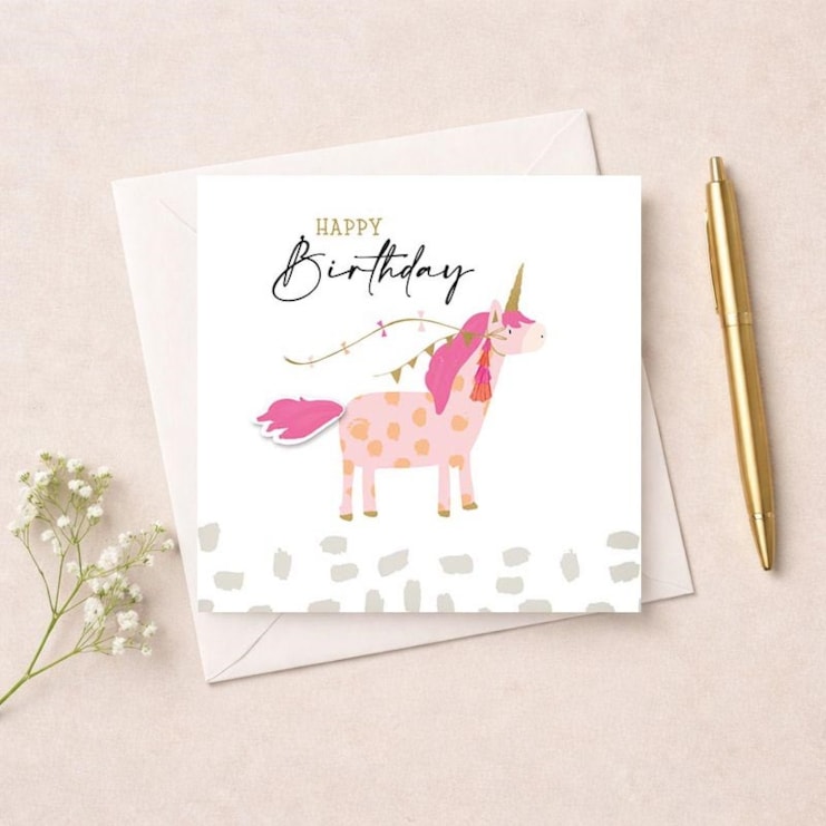 Birthday Card - Unicorn