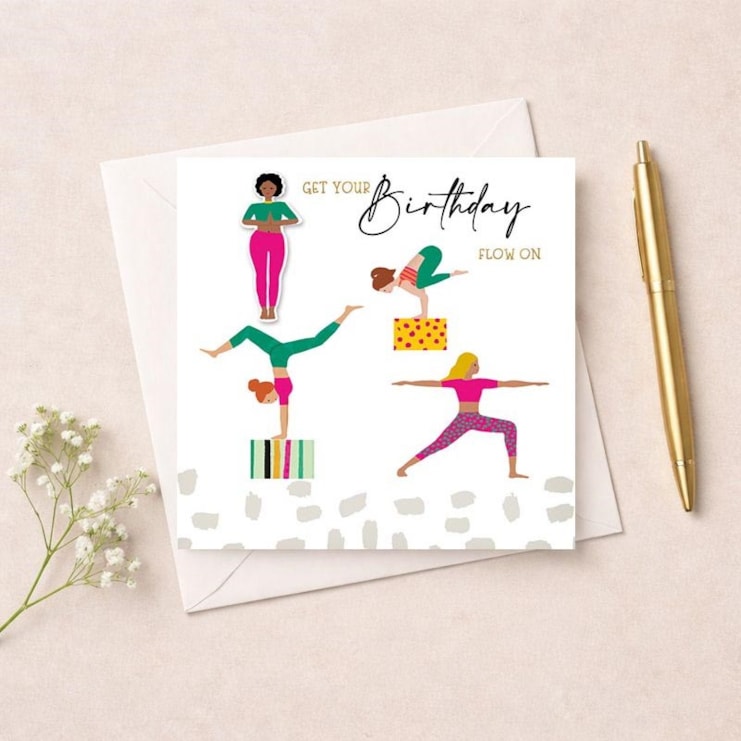 Birthday Card - Yoga