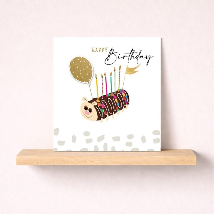 Birthday Card - Caterpillar Cake