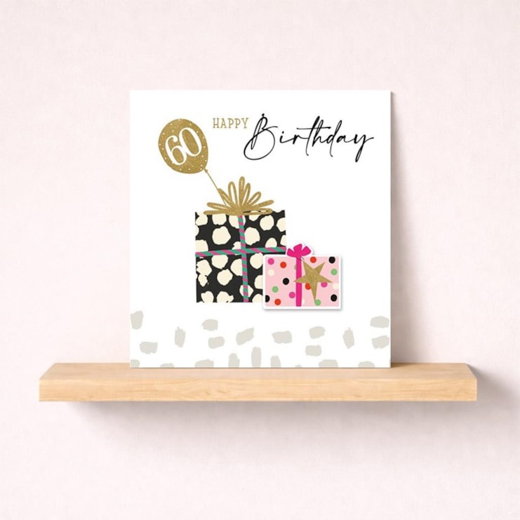 Age 60 Birthday Card - Birthday Presents Age 60 Birthday Card - Birthday Presents