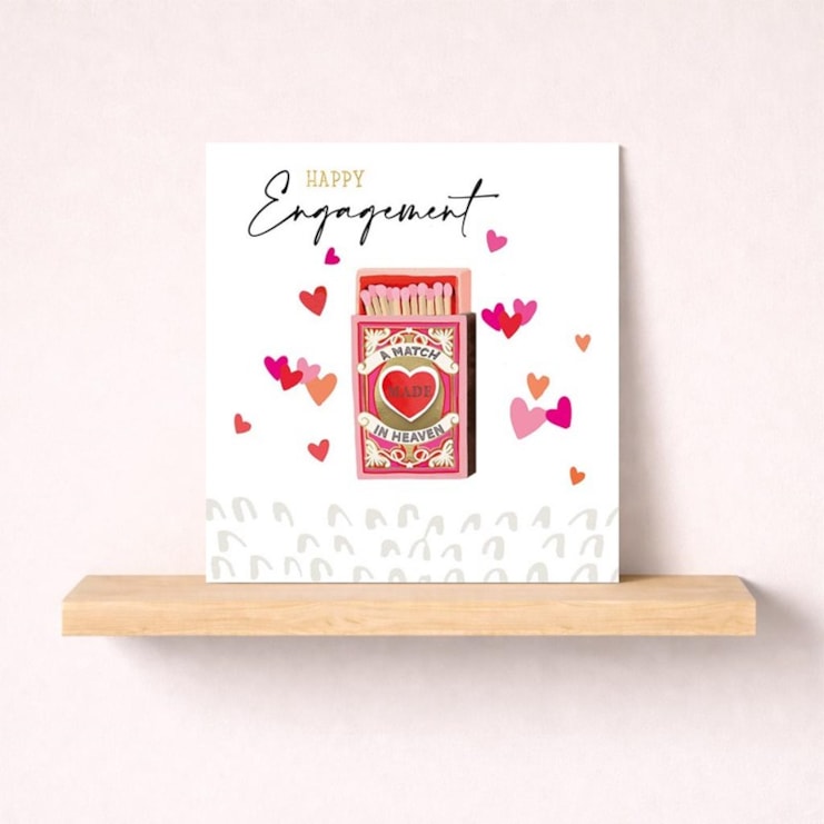 Engagement Card - Match Made In Heaven Engagement Card - Match Made In Heaven