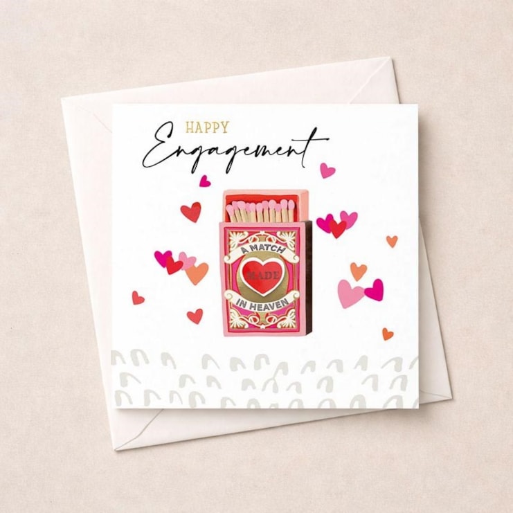 Engagement Card - Match Made In Heaven Engagement Card - Match Made In Heaven