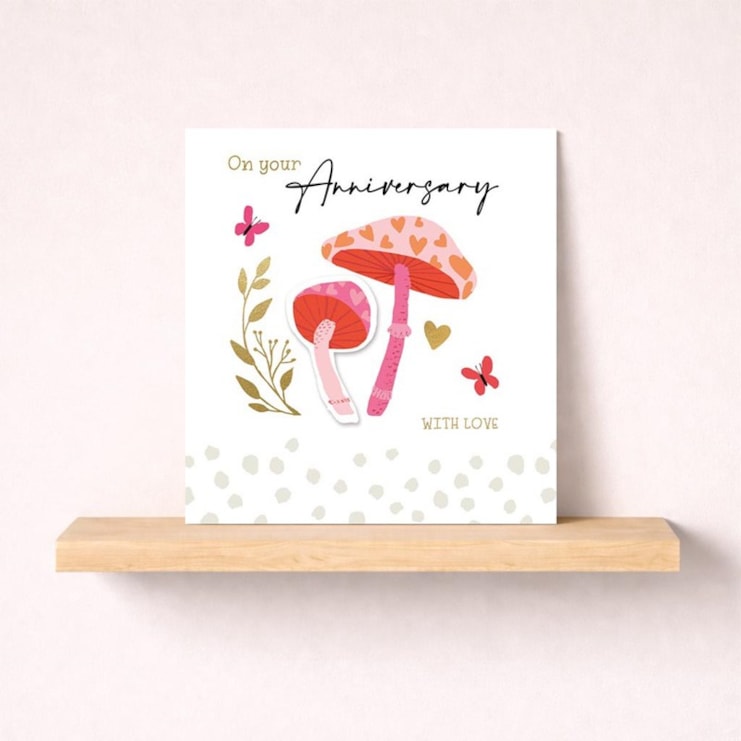 Anniversary Card - Mushrooms