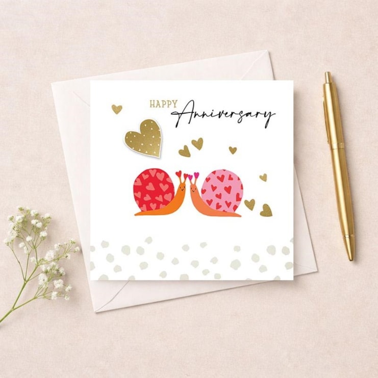 Anniversary Card - Snails