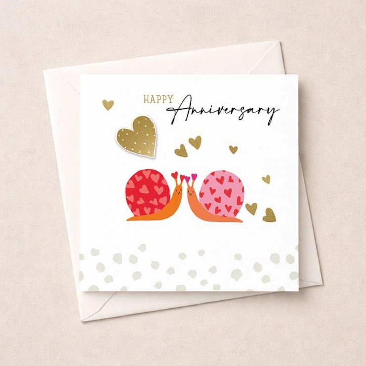 Anniversary Card - Snails