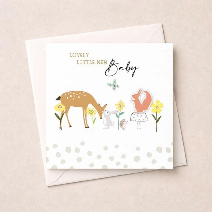 New Baby Card - Woodland Animals New Baby Card - Woodland Animals