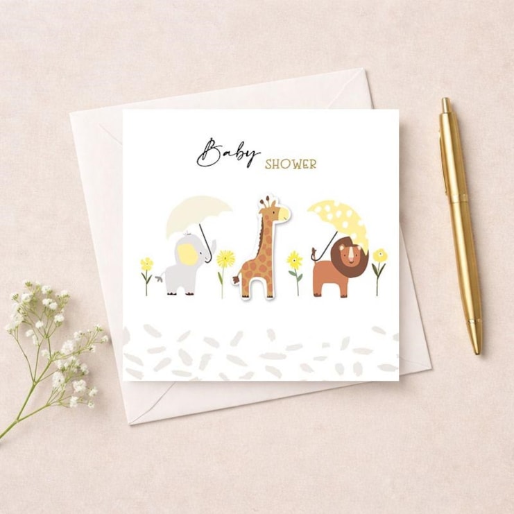 Baby Shower Card - Animals Baby Shower Card - Animals
