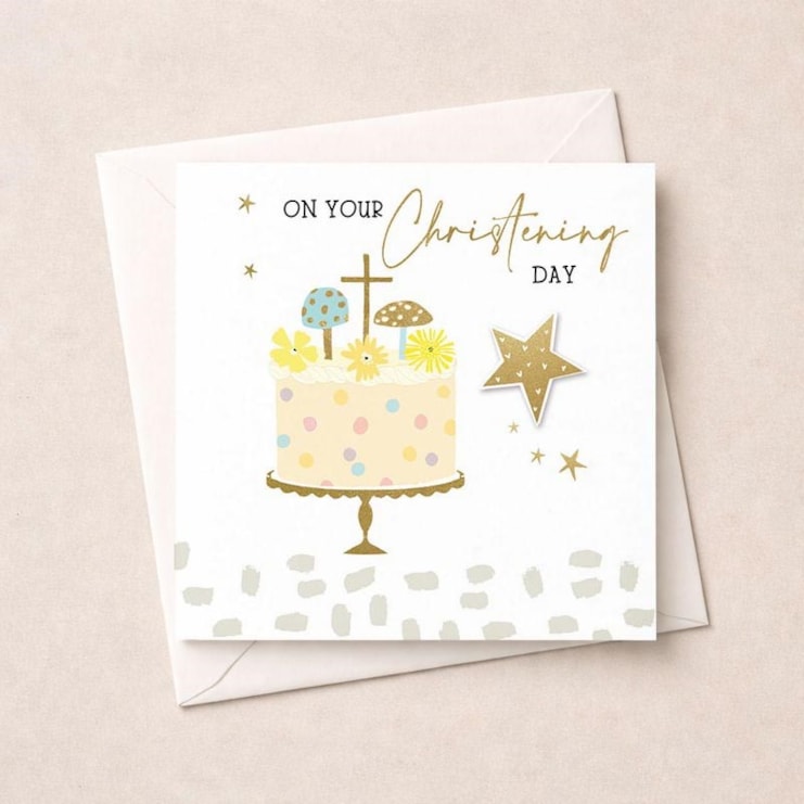 Christening Card - Cake Christening Card - Cake