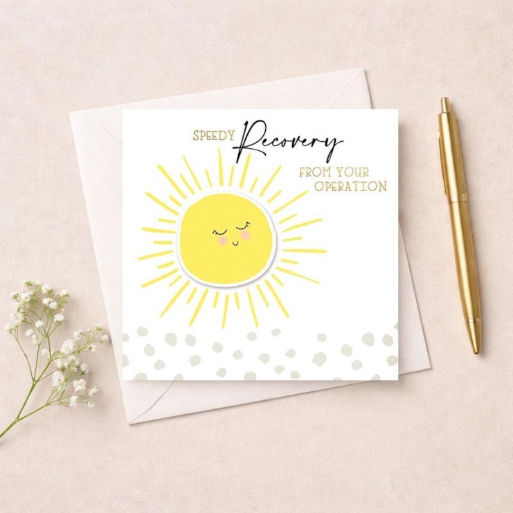 Get Well Soon Card - Sunshine