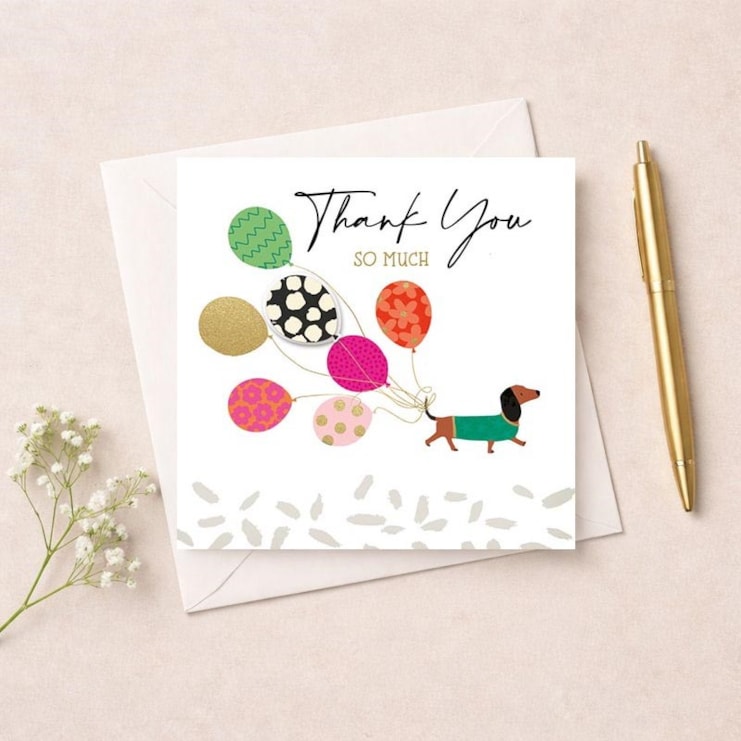 Thank You Card - Daschung & Balloons
